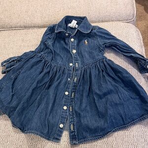 Polo by Ralph Lauren Kids Blue Denim Dress